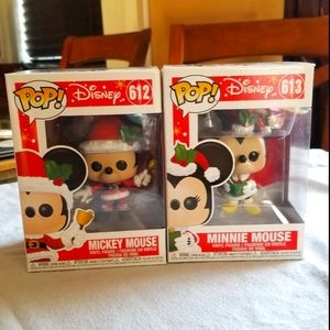 Mickey and Minnie Holiday Funko Pop